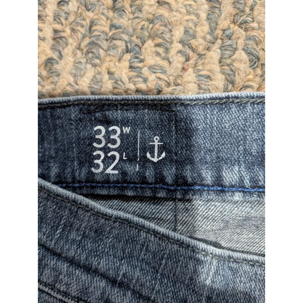 Nautica Relaxed Fit Stretch Jeans Mens 33x32 Medium Wash Blue Denim TZS-N764-029